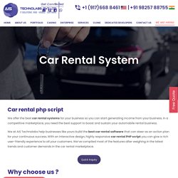 Car rental system - Best car rental software - AIS Techonlabs