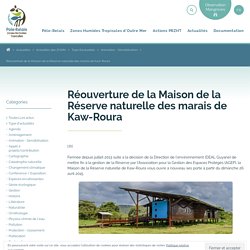 Réouverture de la Maison de la Réserve naturelle des marais de Kaw-Roura – Pôle-relais Zones Humides Tropicales