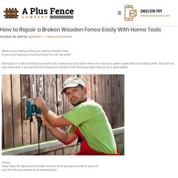 How to Repair a Broken Wooden Fence Easily With Home Tools