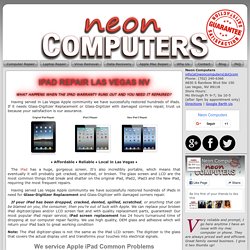 Repair For All Ipad Common Problems Las Vegas NV - Neon Computers
