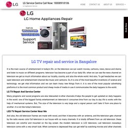 LG TV repair and service in Bangalore