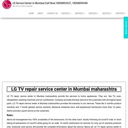 LG TV repair service center in Mumbai maharashtra