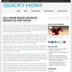 Cell phone Repair specialist services in Fort Wayne