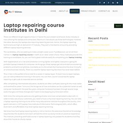 Laptop repairing course institutes in Delhi - Sky IT Solutions