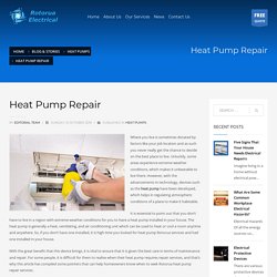 Heat Pump Repairs And Servicing