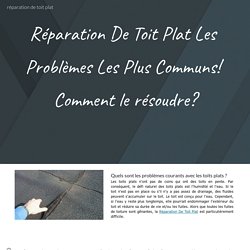 réparation de toit plat