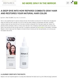 Reparex combats gray hair & restores your natural hair color