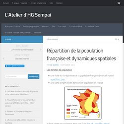 Répartition de la population française et dynamiques spatiales