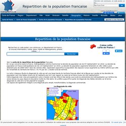 Carte de la repartition de la population francaise
