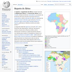 Reparto de África