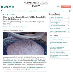 How to Make a Carved Bisque Mold for Repeatable Raised Relief Designs - Ceramic Arts Network