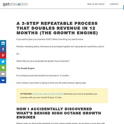 A 3-Step Repeatable Process That Doubles Revenue in 12 Months (The Growth Engine) - Get Elevation