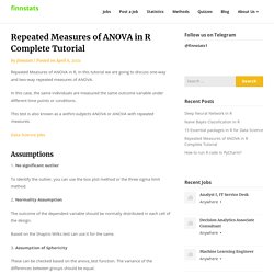 Repeated Measures of ANOVA in R Complete Tutorial » finnstats
