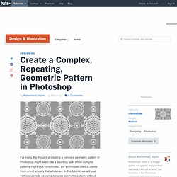 Create a Complex, Repeating, Geometric Pattern in Photoshop