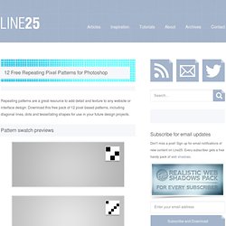 12 Free Repeating Pixel Patterns for Photoshop