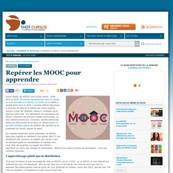 Repérer les MOOC pour apprendre