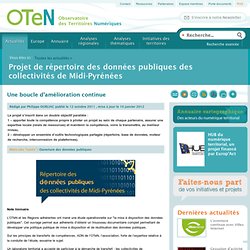 Projet de répertoire des données publiques des collectivités de Midi-Pyrénées