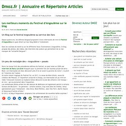 Annuaire et Répertoire Articles » Les meilleurs moments du Festival d’Angoulême sur le blog