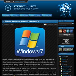 Déplacer le répertoire Utilisateurs sur Windows 7