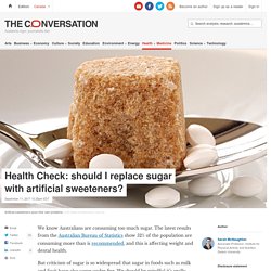 Health Check: should I replace sugar with artificial sweeteners?