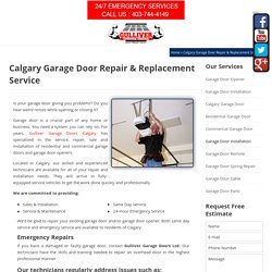 Garage Door Repair & Replacement in Calgary