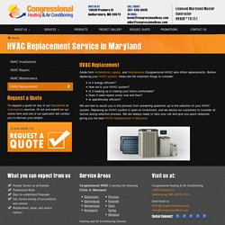 HVAC Replacement Service in Maryland