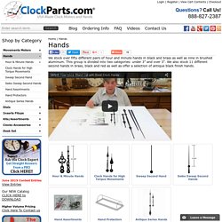 Clock Hands - Kit Replacement & Repair Parts Large Variety