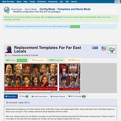 Mod the Sims 2 - Replacement Templates For Far East Locals