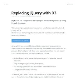 Replacing jQuery with D3