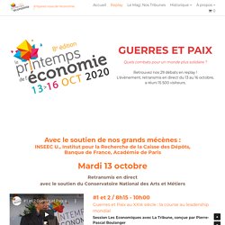 Replay - Printemps de l'Economie