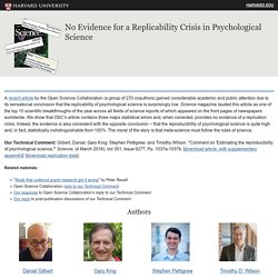 No Evidence for a Replicability Crisis in Psychological Science