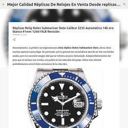 Réplicas Reloj Rolex Submariner Date Calibre 3235 Automático 18k oro blanco 41mm 126619LB Revisión