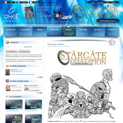 Stargate Coalition, SG, JdR, jeu de rôle, porte des étoiles, asgard, wraith, goa'uld, tok'ra, réplicateur, ancien, Torog, Zwickee, Littlezero, San Lee, jeu noxice, Nantes, No-Xice©