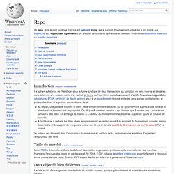 REPO by Wiki