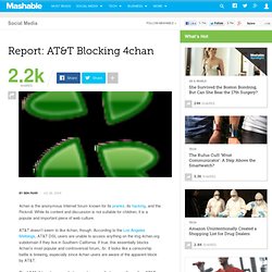 Report: AT&T Blocking 4chan