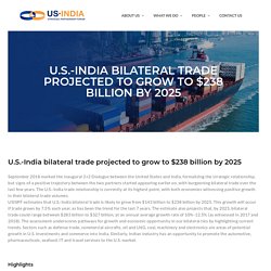 Report on India US Bilateral Trade Projections - USISPF