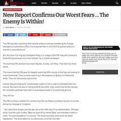 New Report Confirms Our Worst Fears ... The Enemy Is Within! - The Beltway Report