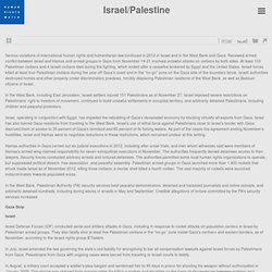 World Report 2013: Israel/Palestine