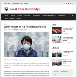 WHO Report on Air Pollution & Health - Boost Your Knowledge