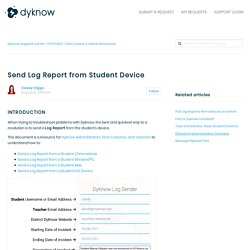 Send Log Report from Student Device – Dyknow Support Center