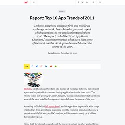 Report: Top 10 App Trends of 2011