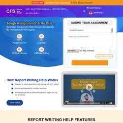 Report Writing Service By PHd Experts