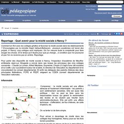 Reportage : Quel avenir pour la mixité sociale à Nancy ?