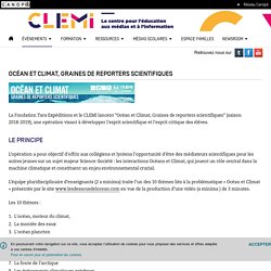 Océan et Climat, Graines de reporters scientifiques - CLEMI