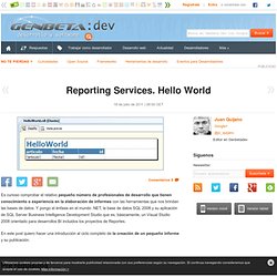 Reporting Services. Hello World