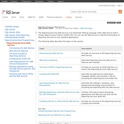 Reporting Services Web Service