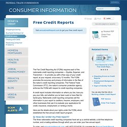 Your Access to Free Credit Reports