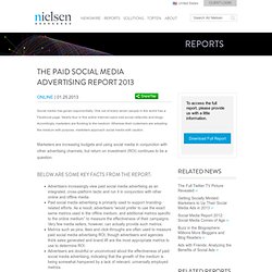 The Paid Social Media Advertising Report 2013