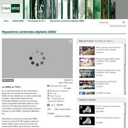 Canal UNED - Repositorio contenidos digitales UNED