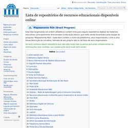 Lista de repositórios de recursos educacionais disponíveis online - Wikiversidade
